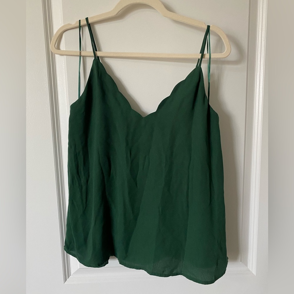 Comfortable green dress up tank top